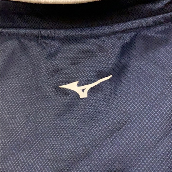 Mizuno baseball warmup short sleeve Sz S & L navy - Picture 4 of 4